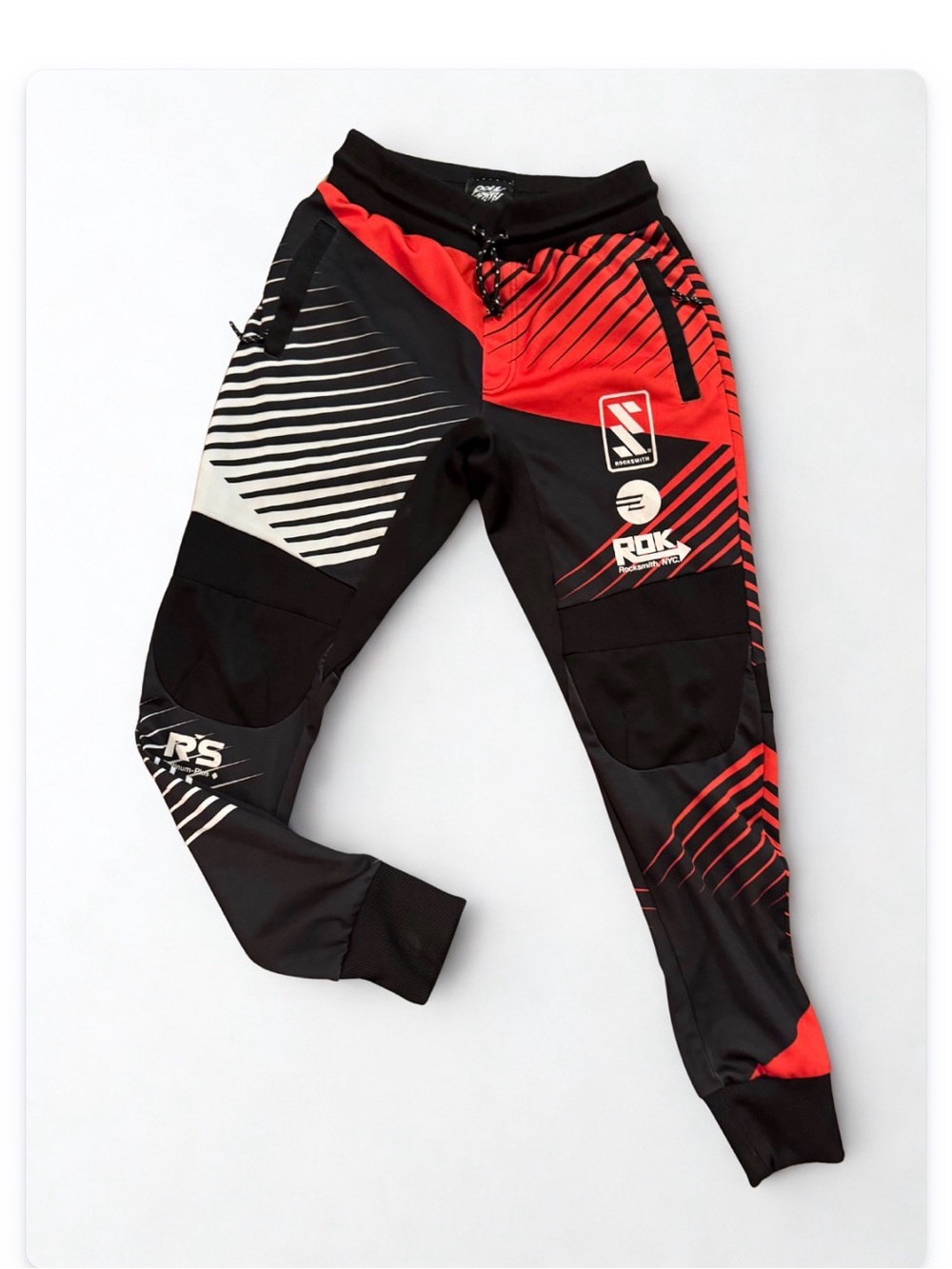 Kids Red and Black Graphic Jogger Pants - RDK Sports